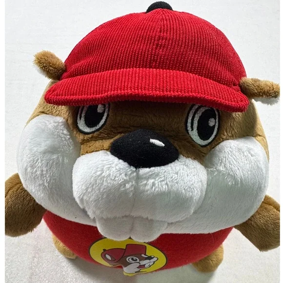 Buc-ees Beaver Plush Stuffed Animal Round Mascot Toy Jaag Red Hat Texas Souvenir - Picture 4 of 8